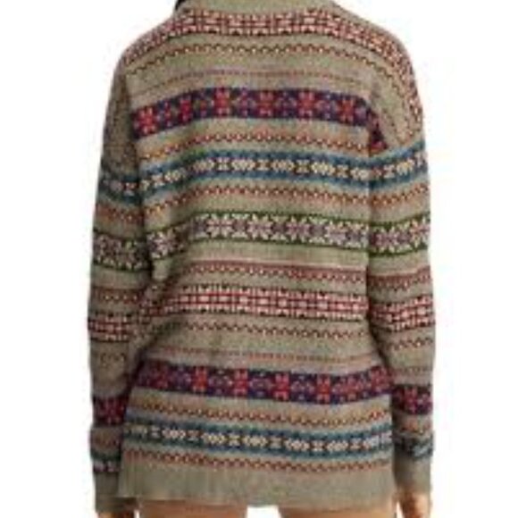 97. Lauren Ralph Lauren Fair Isle Sweater Wool Blend - Picture 5 of 5